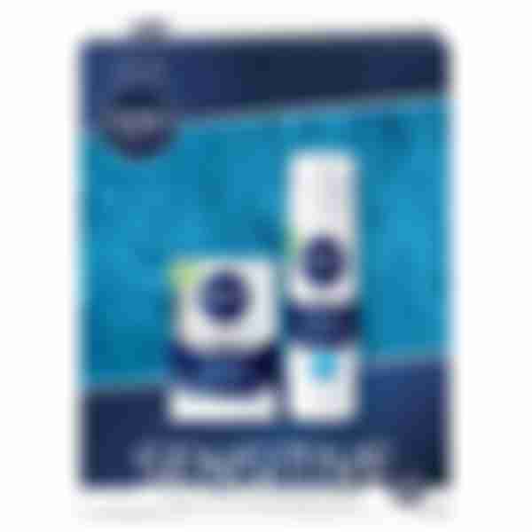 Подарочный набор Nivea men Sensitive, гель для бритья 200 мл и лосьон ...