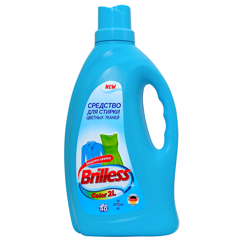 Гель для стирки, для цветных тканей Brilless Color, 2л - купить в ...