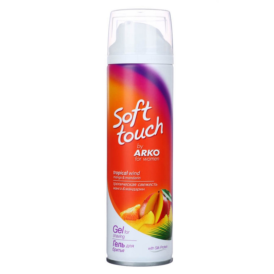 Гель для бритья женский Arko Soft Touch, Тропическая свежесть, 200мл ...