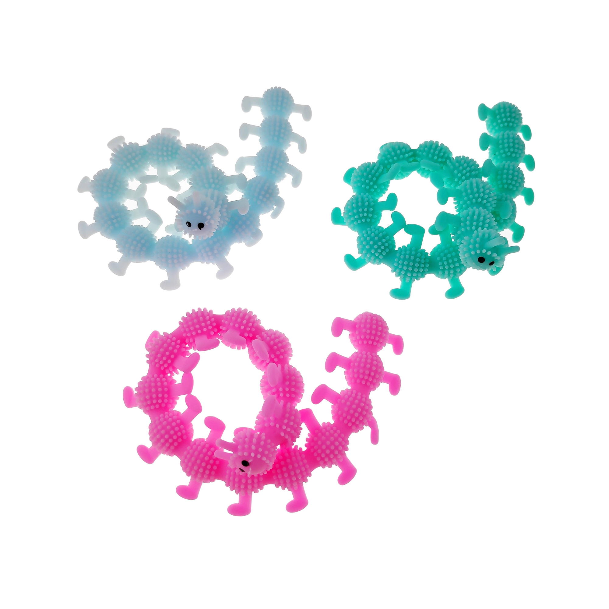 Набор игрушек-антистресс Jile Toys Гусеничка, 3шт, 23см - купить в ...