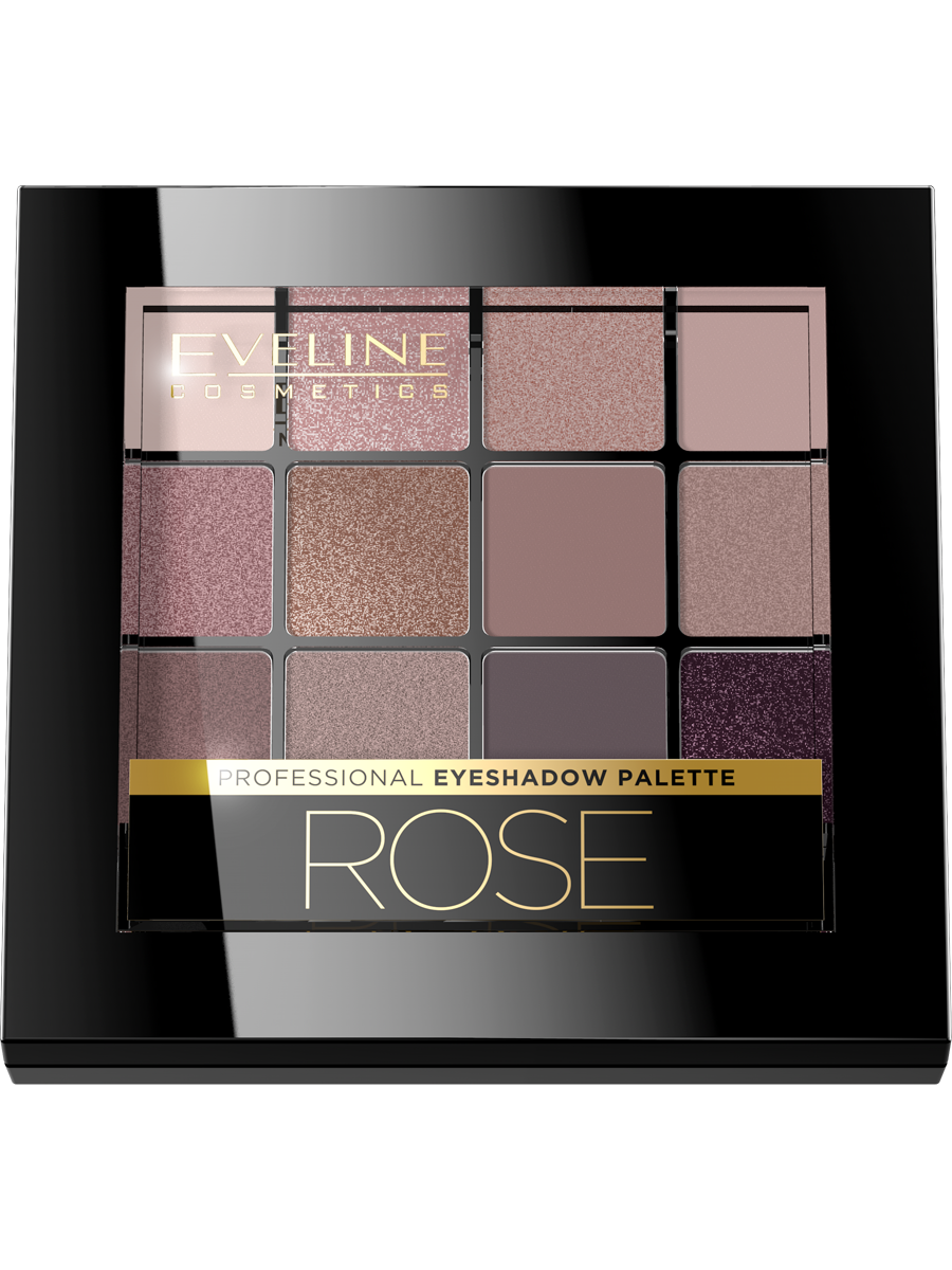 Eveline Тени д/век All In One палетка N 02 rose/розовый (12 оттен ...