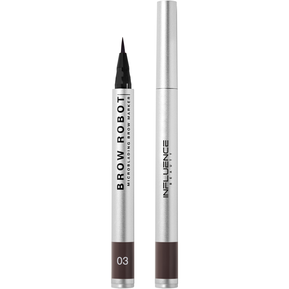 Маркер для бровей Influence Beauty Brow robot, тон 03: темно-русый, 0 ...