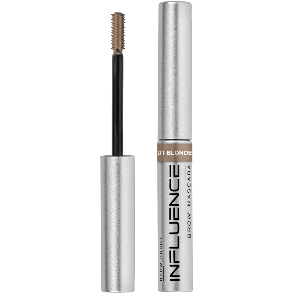 Тушь для бровей Influence Beauty Brow robot, эффект густых бровей, тон ...
