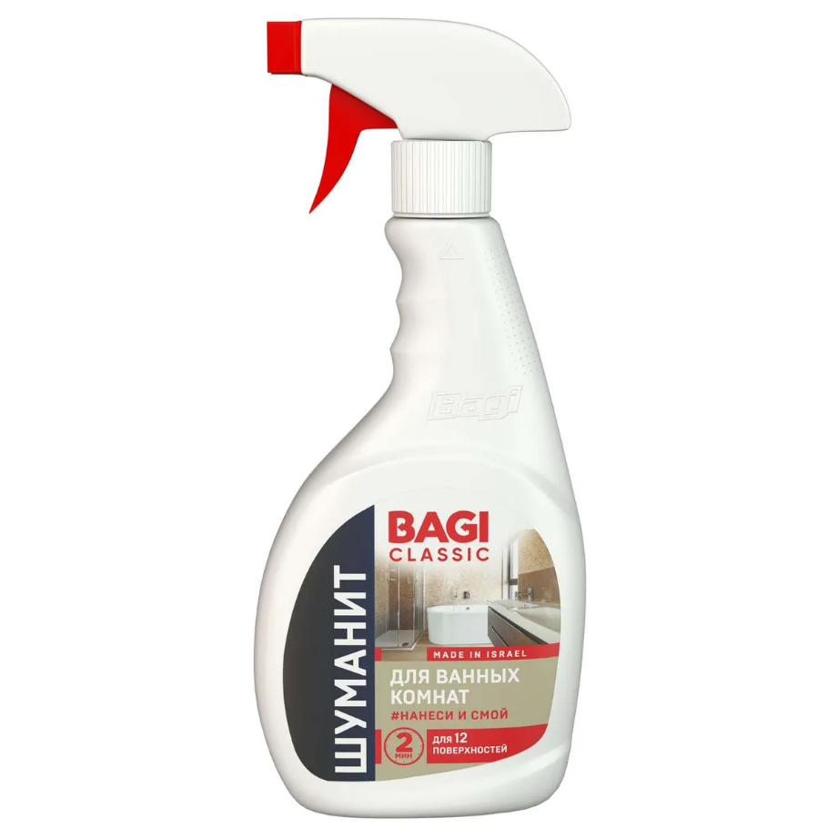 Средство чистящее для ванных комнат Bagi Classic Шуманит, 400мл ...