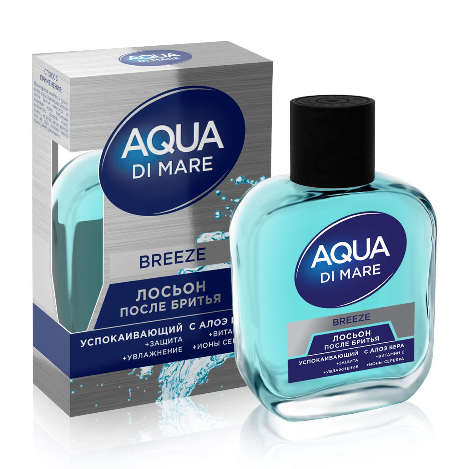 Лосьон после бритья Aqua Di Mare Breeze, успокаивающий, с алоэ вера ...