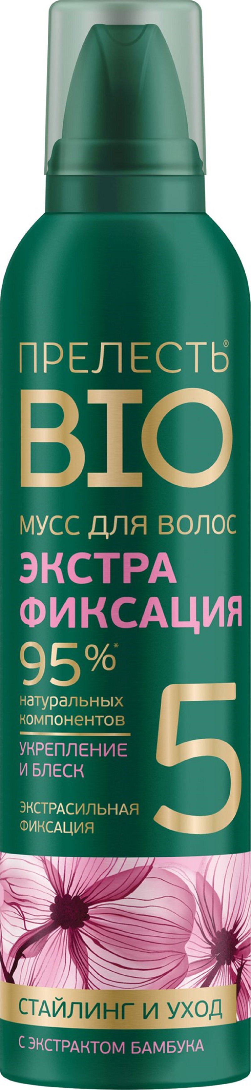 Мусс для укладки волос 'Прелесть Био' экстрафиксация с экстрактом ...