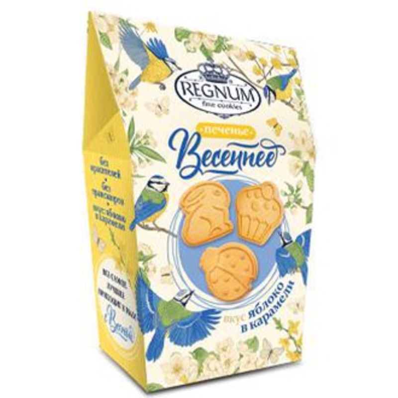 Печенье REGNUM весеннее фигур. со вкусом яблока в карамели 170 г ...