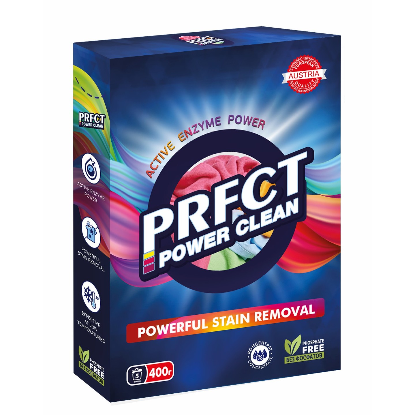 Стиральный порошок PRFCT Power Clean, 400г - купить в интернет-магазине ...
