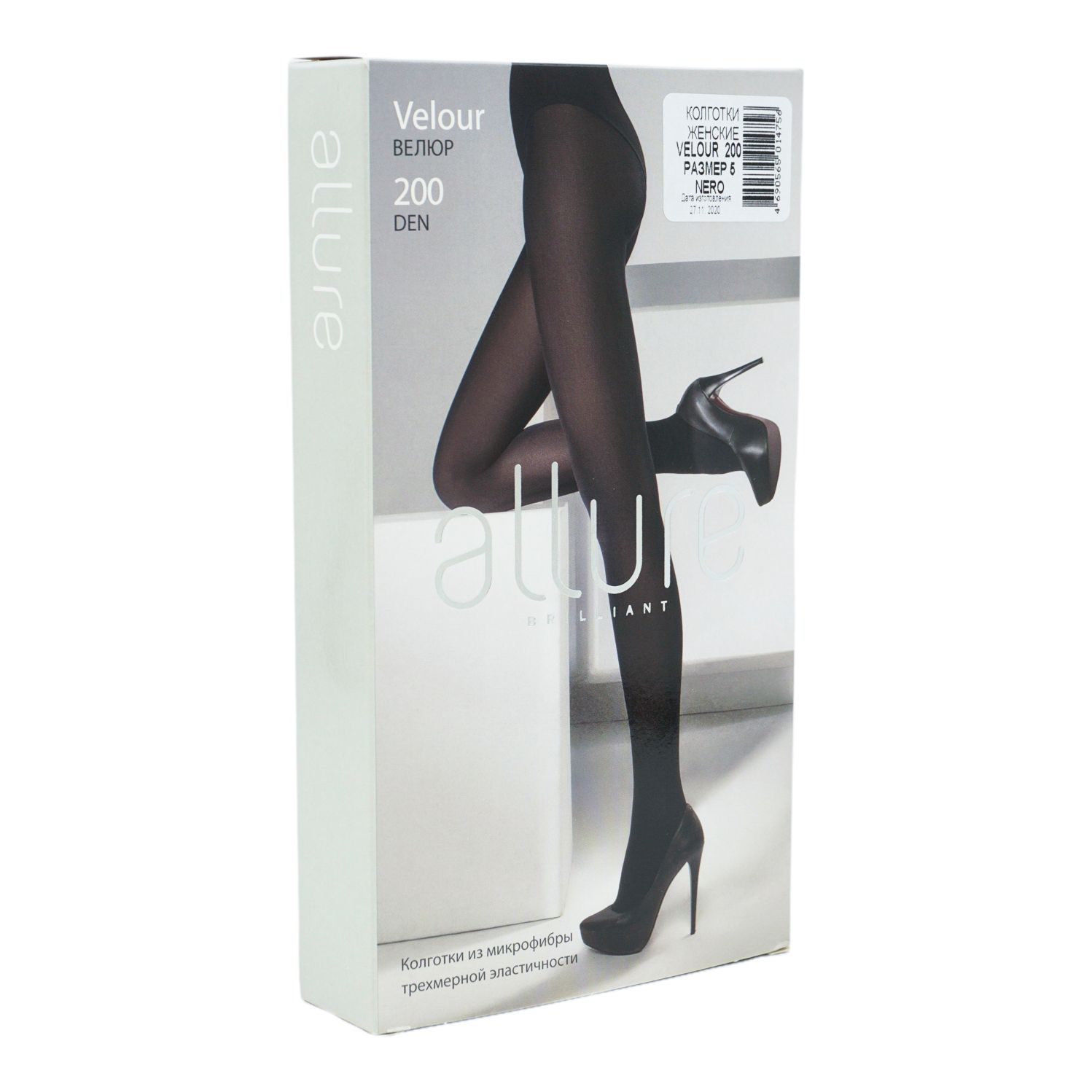 Колготки женские Allure Velour, 200 ден, размер: 3, цвет: nero - купить ...