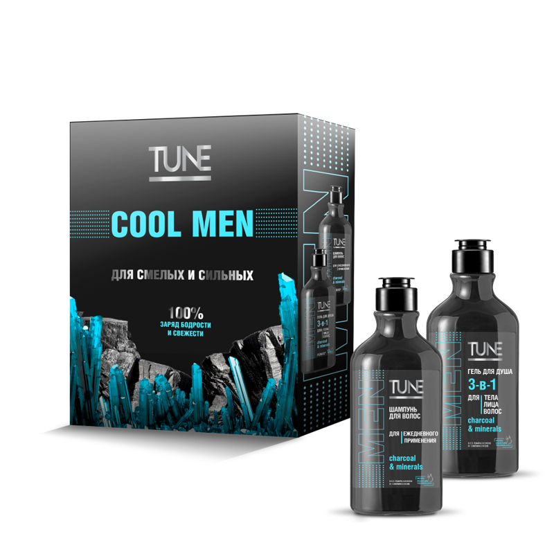 Набор подарочный мужской TUNE Cool MEN (Гель для душа 3 в 1 для тела ...