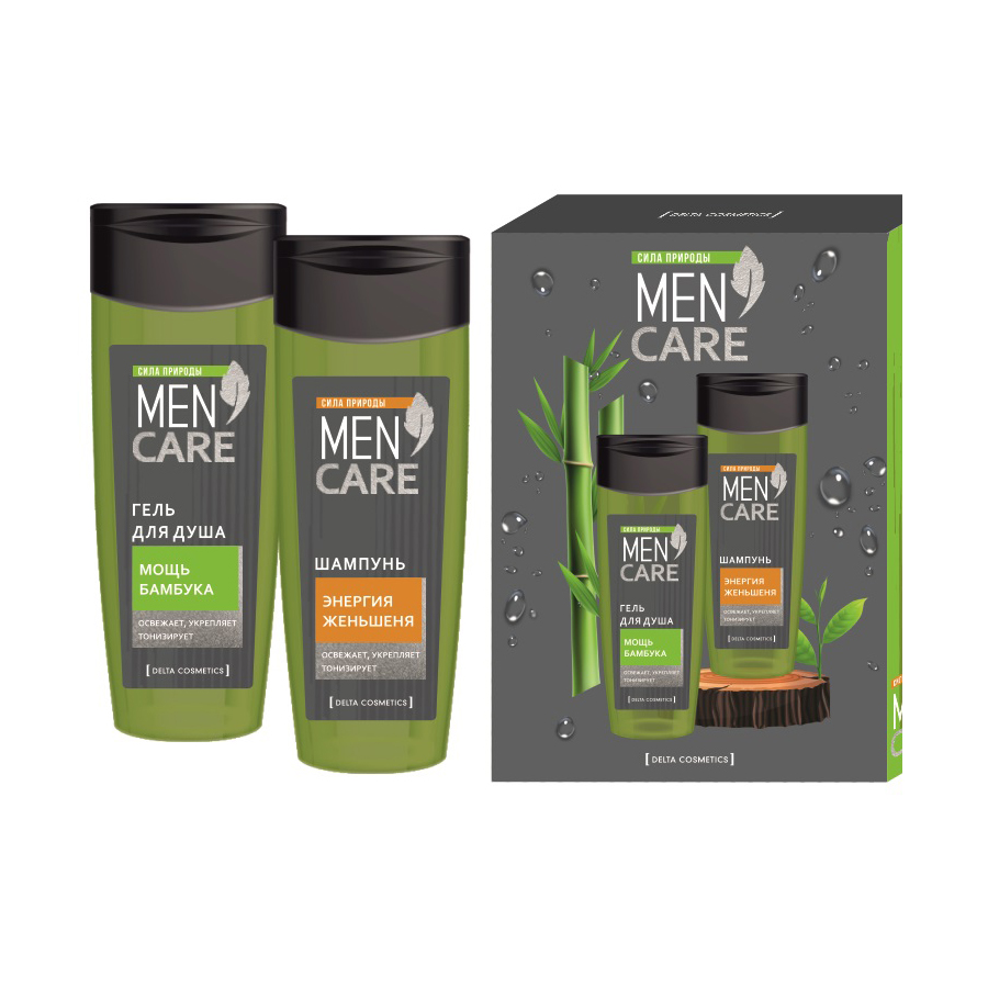 Подарочный набор для мужчин Men Care: гель для душа 250мл, шампунь ...