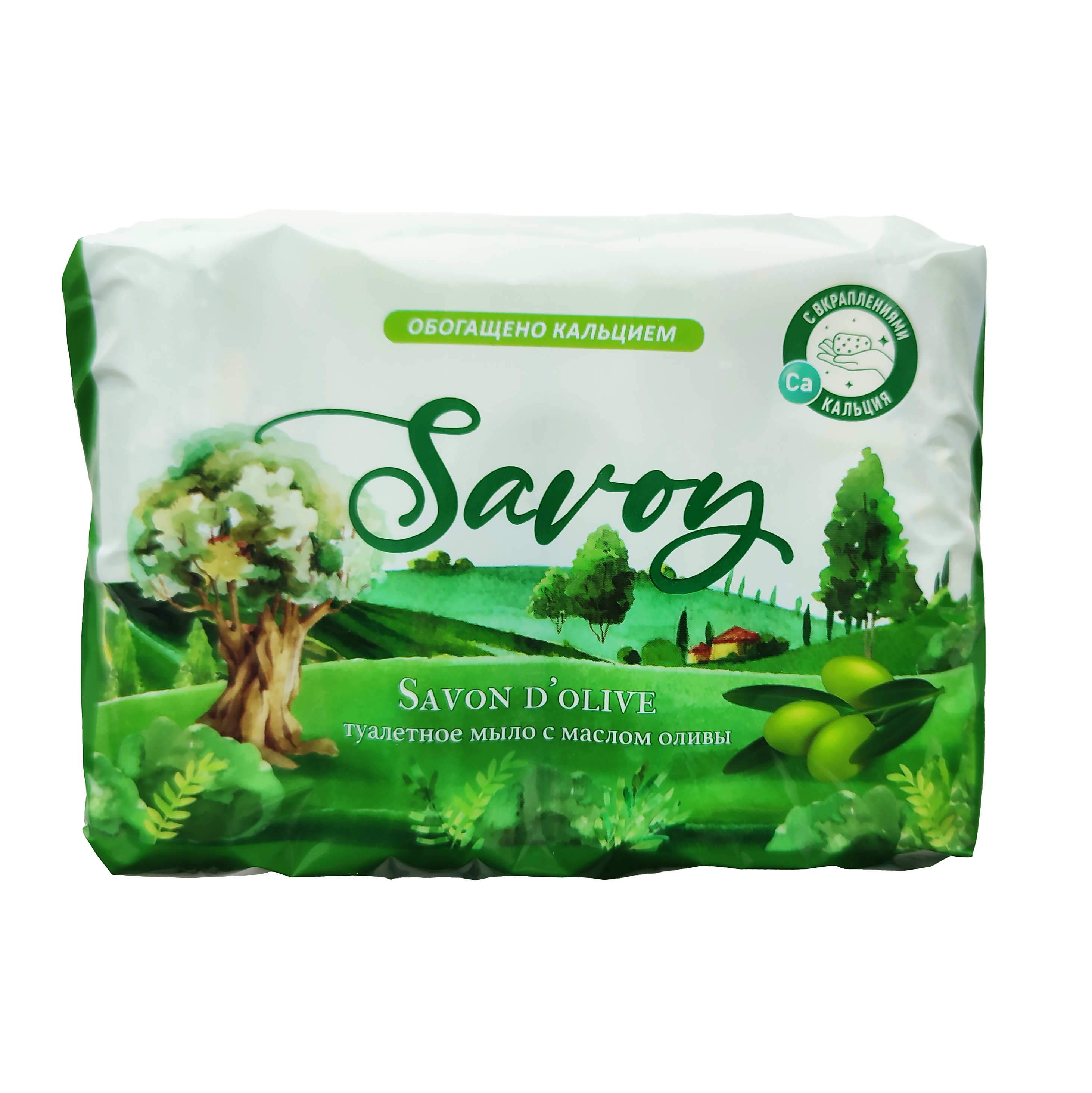 Мыло туалетное Savoy с маслом оливы, 4х85г - купить в интернет-магазине ...