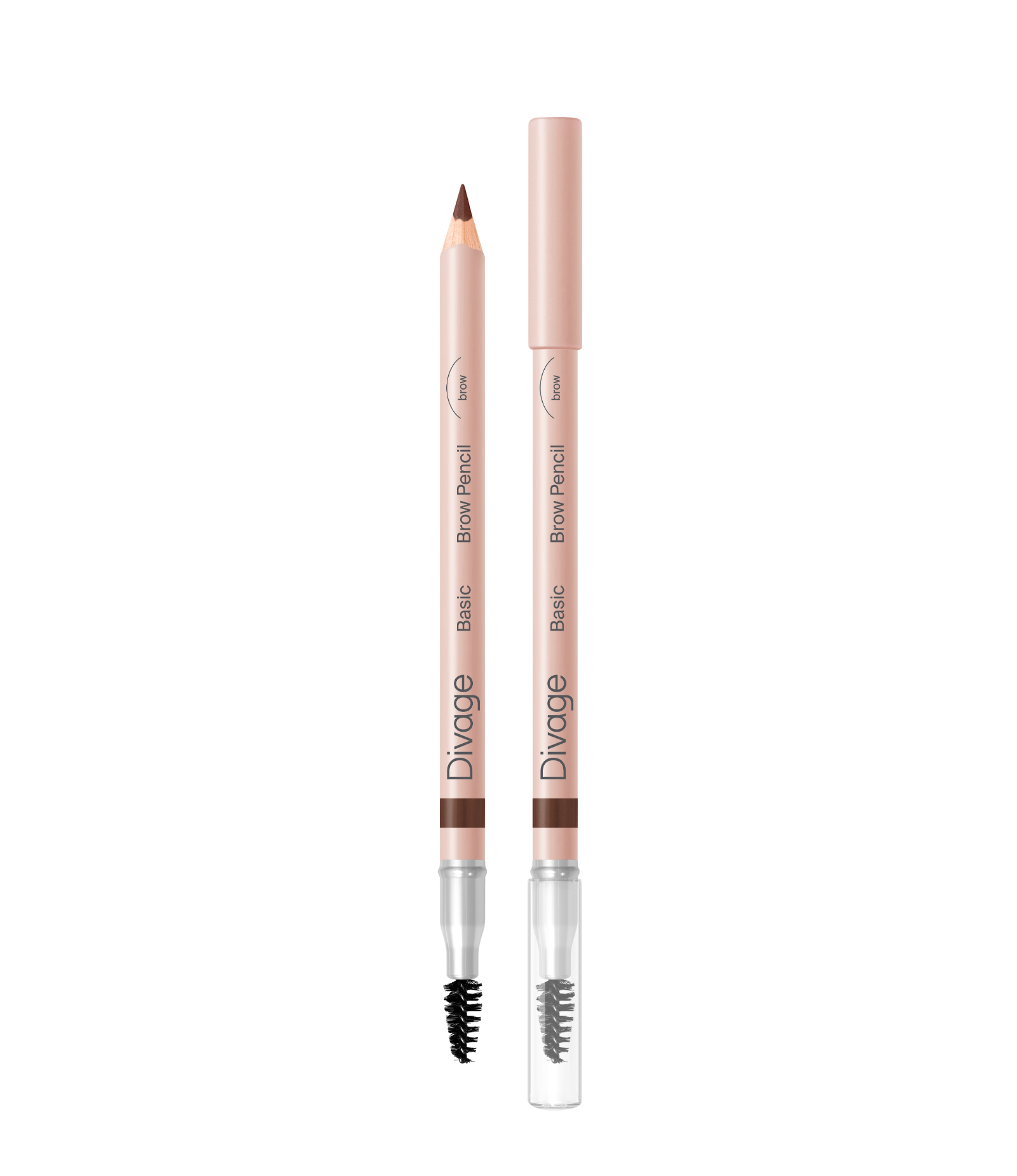 Карандаш для бровей Divage Eyebrow Pencil Basic Тон 03 темно-коричневый ...