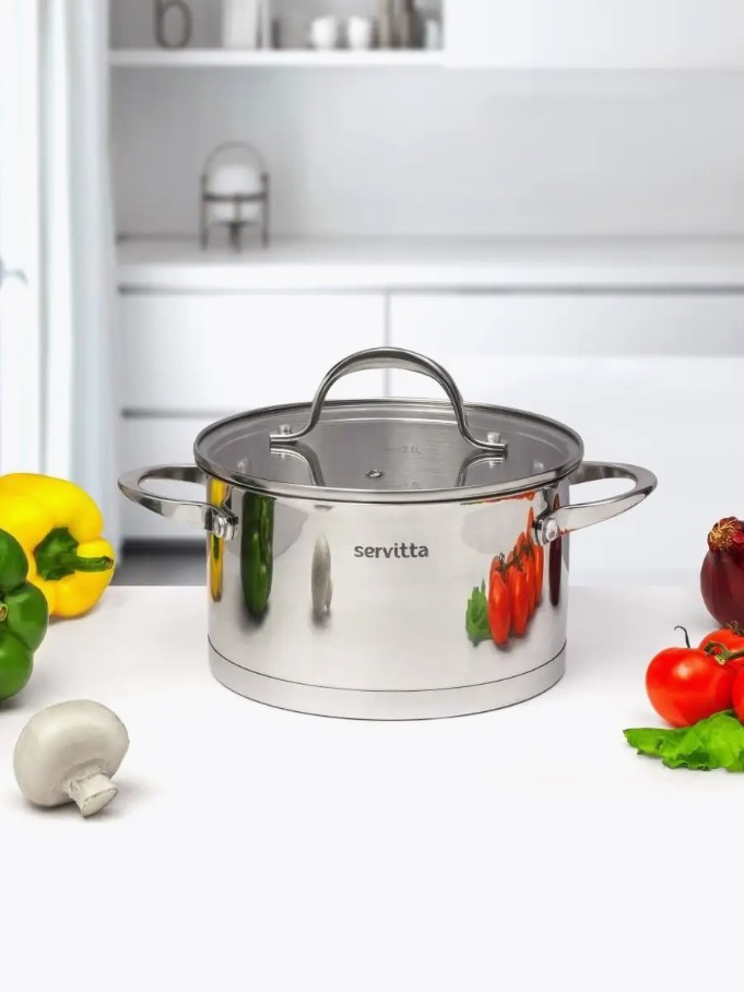 Кастрюля с крышкой Servitta Rigoroso, объём: 2.4 л - купить в интернет ...