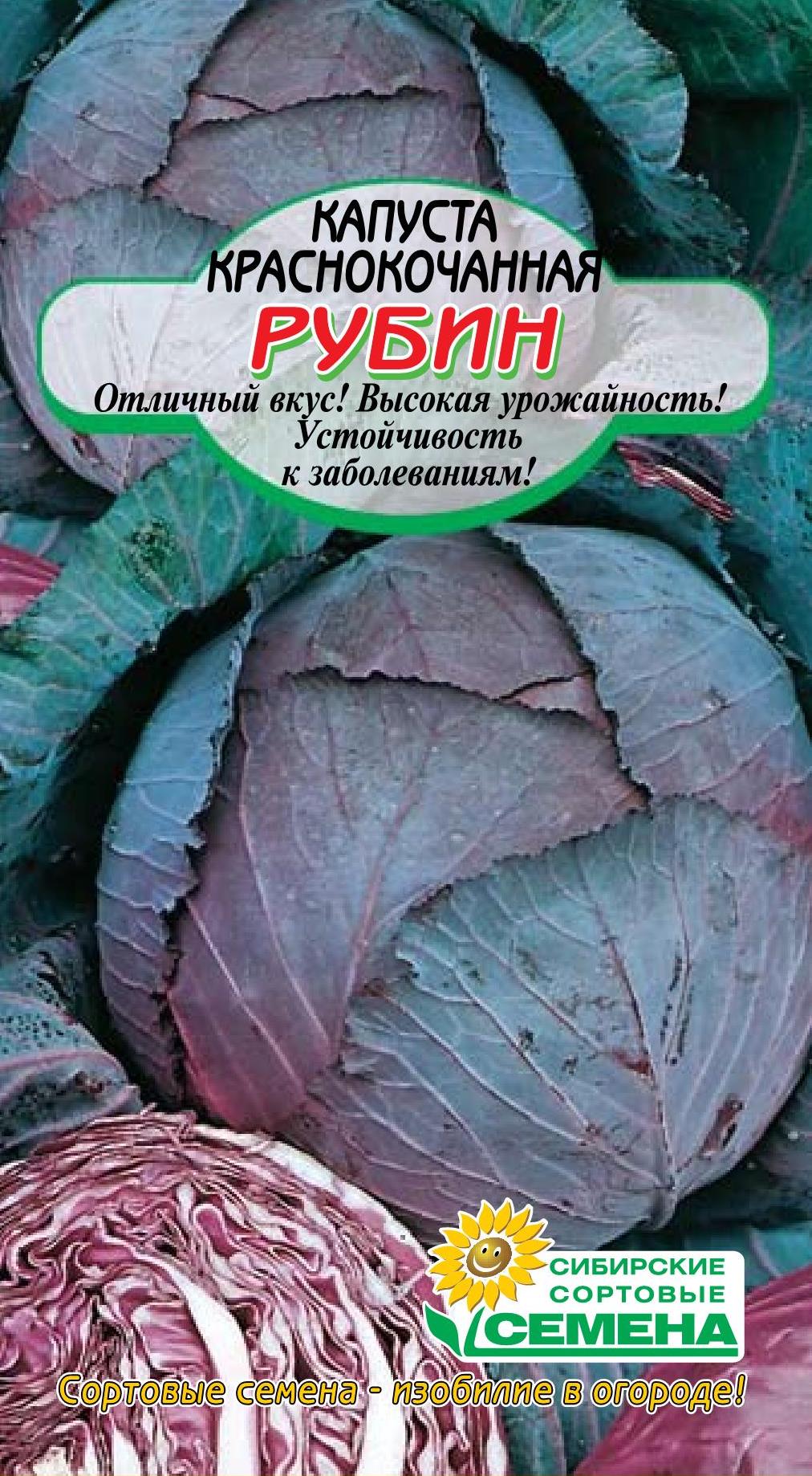 Капуста Рубин краснокочанная 0,3г (ссс) - купить в интернет-магазине Novex