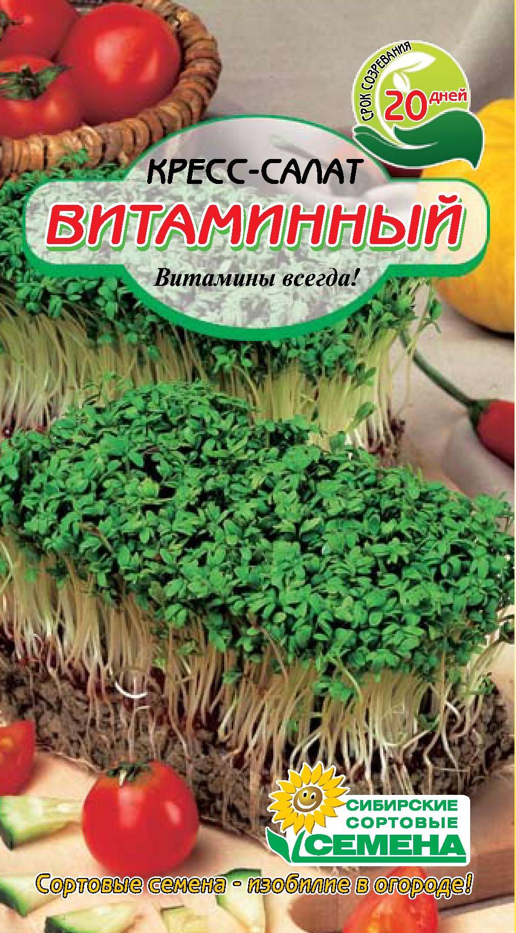 Салат-кресс Витаминный 1 гр (ссс) - купить в интернет-магазине Novex ...