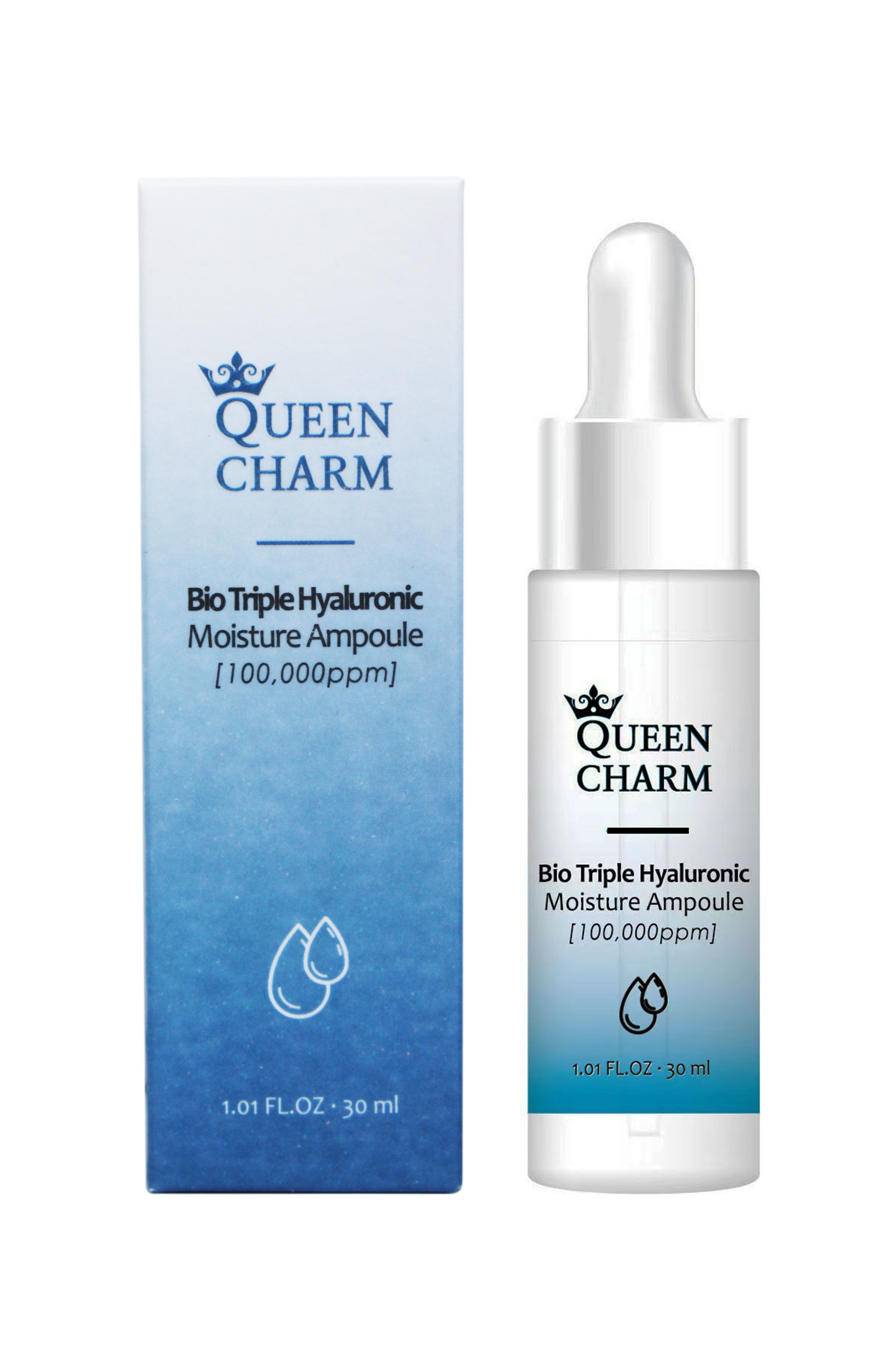 Сыворотка ампульная для лица QUEEN CHARM с гиалуроновой кислотой, 30мл ...