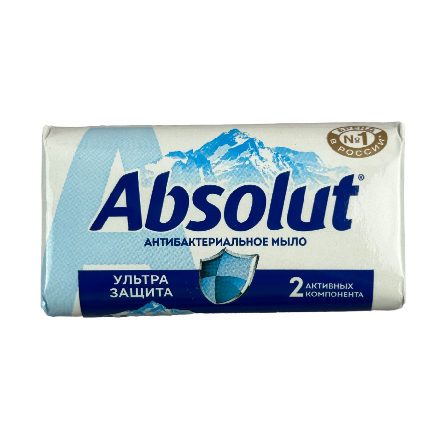 Антибактериальное мыло Absolut Ультразащита, твердое, 90г - купить в ...