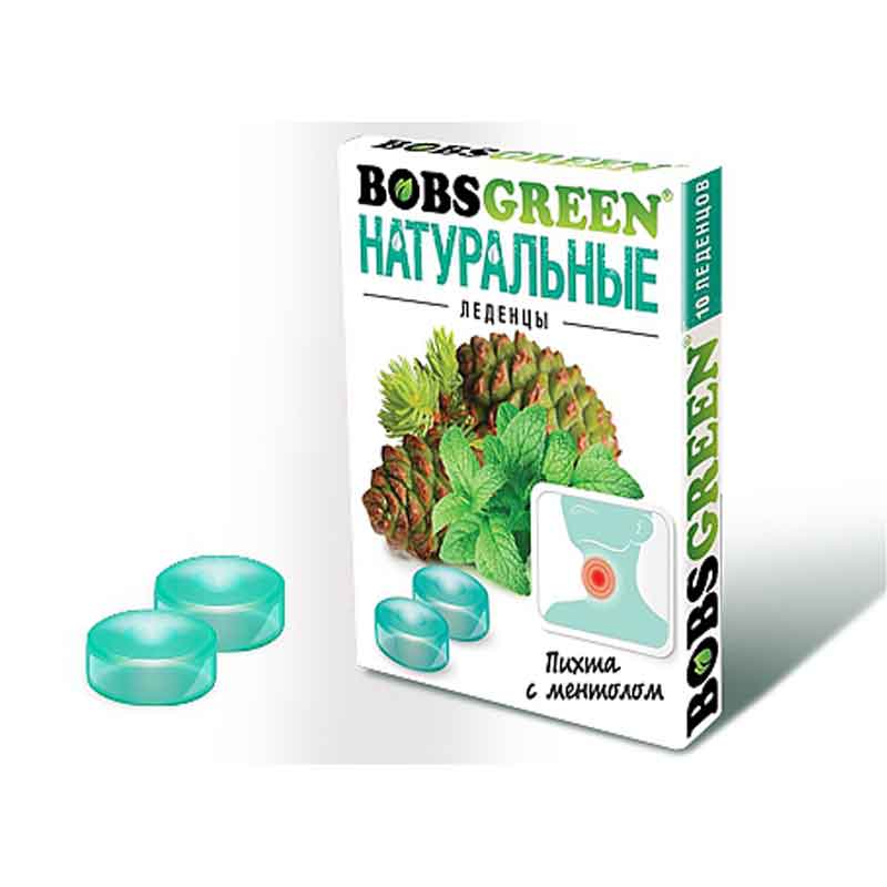 Bobsgreen Леденцы пихта с ментолом - купить в интернет-магазине Novex