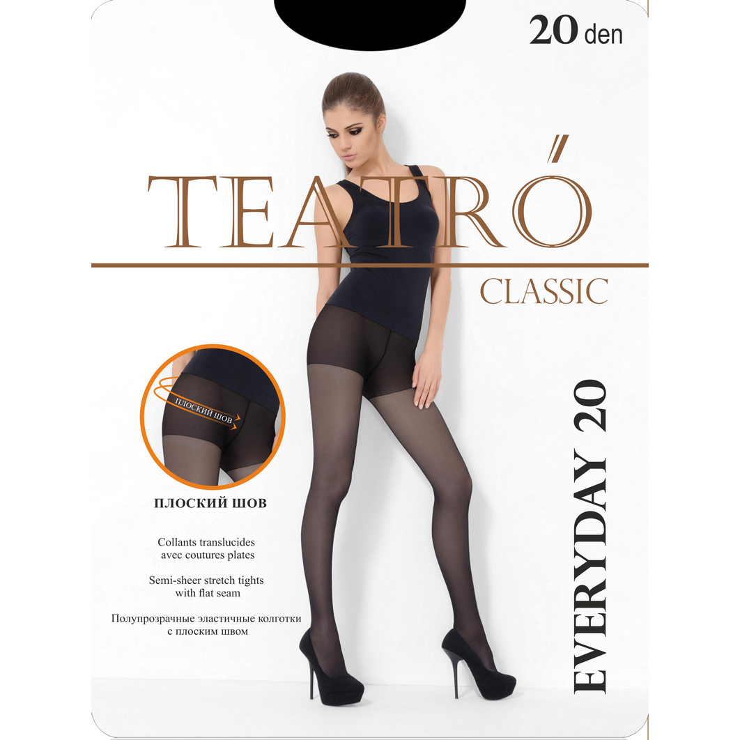 Колготки женские Teatro Everyday, 20 ден, размер: 5, цвет: nero ...