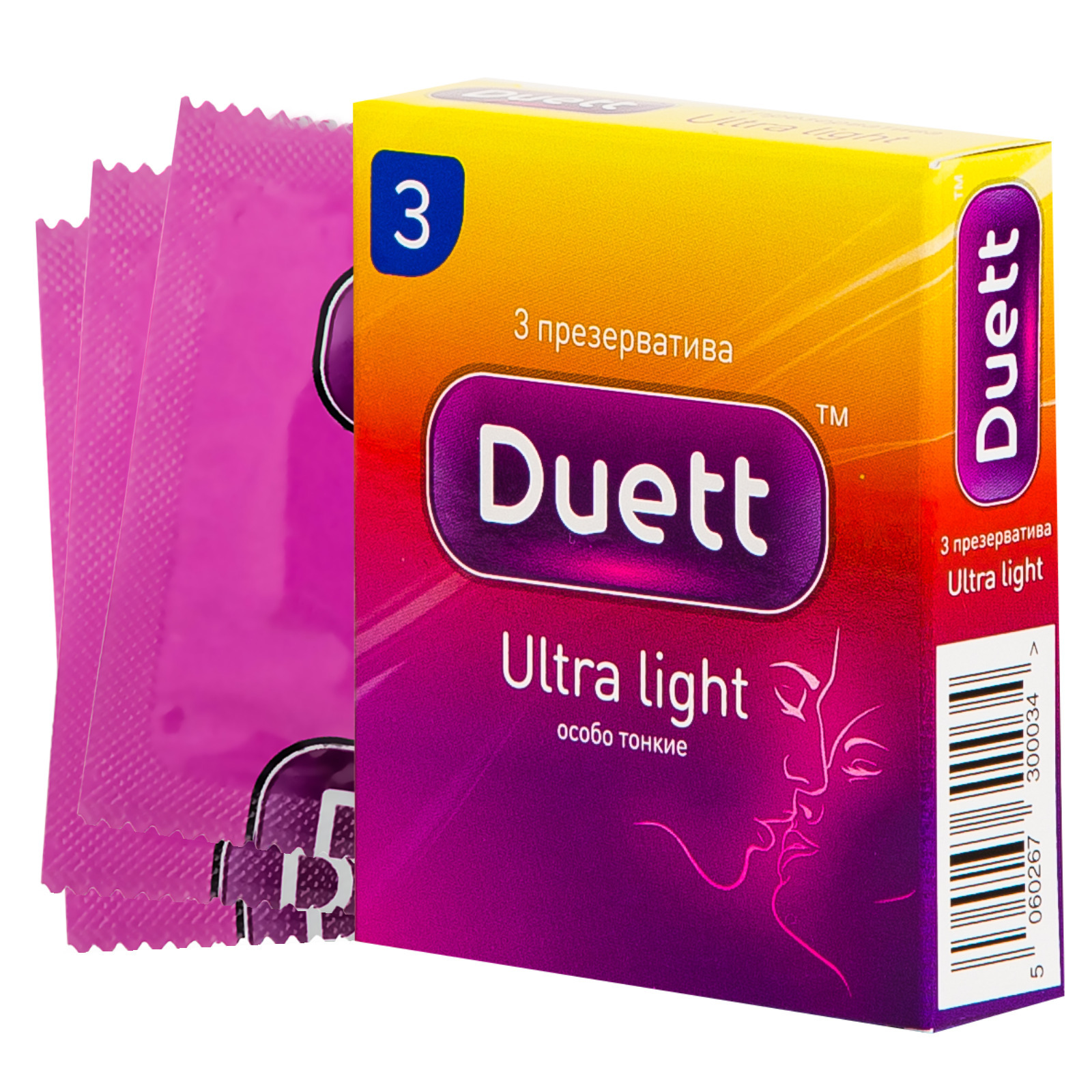 Презервативы Duett Light, 3 шт - купить в интернет-магазине Novex