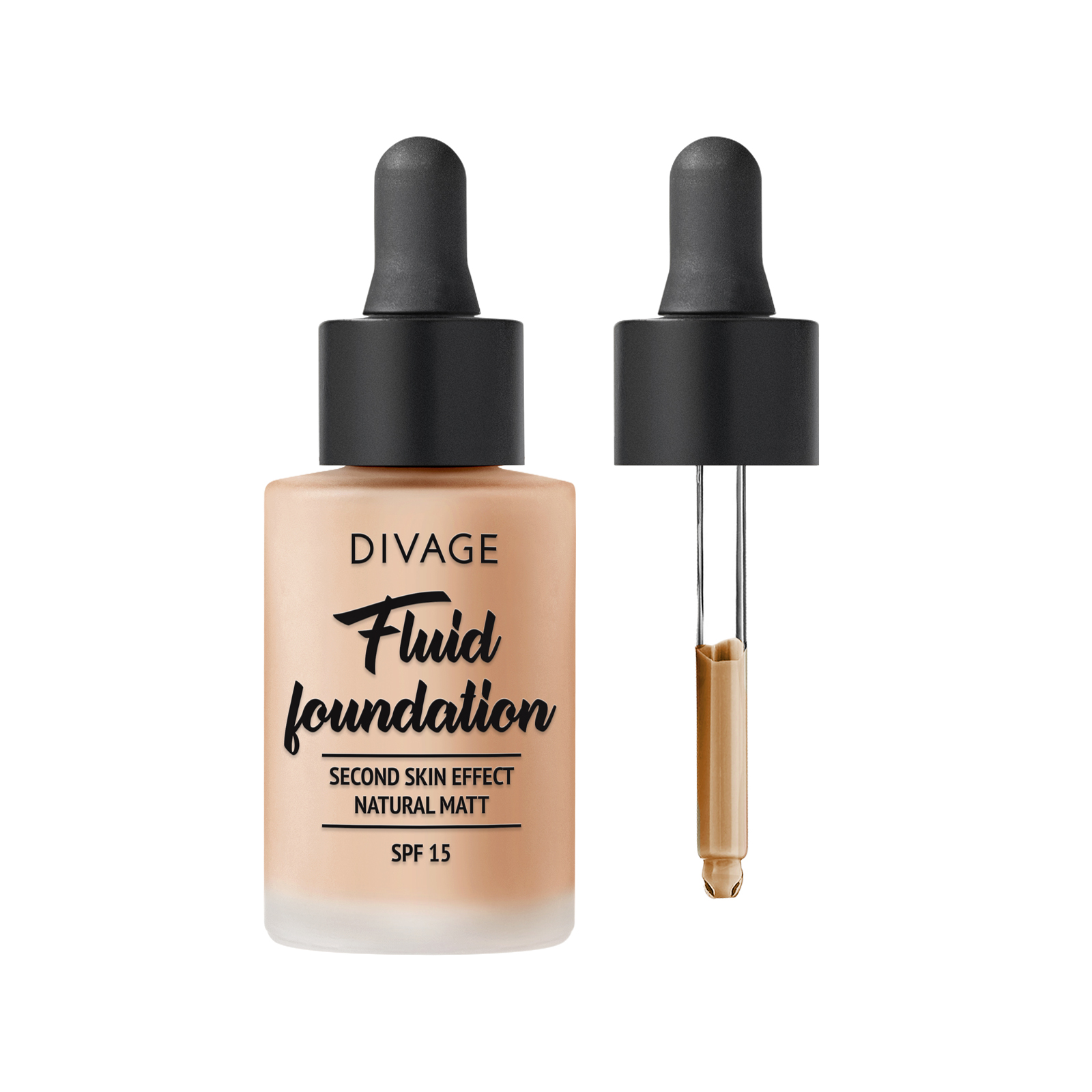 Тональный крем Divage Fluid Foundation, оттенок: 02 медово-бежевый ...