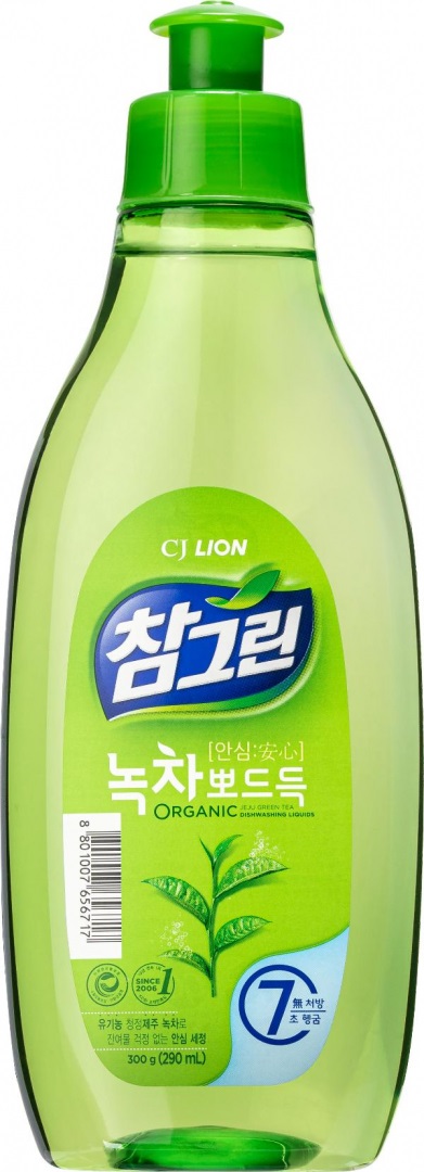 Средсто для мытья посуды CJ Lion Chamgreen Зеленый чай, 290мл - купить ...