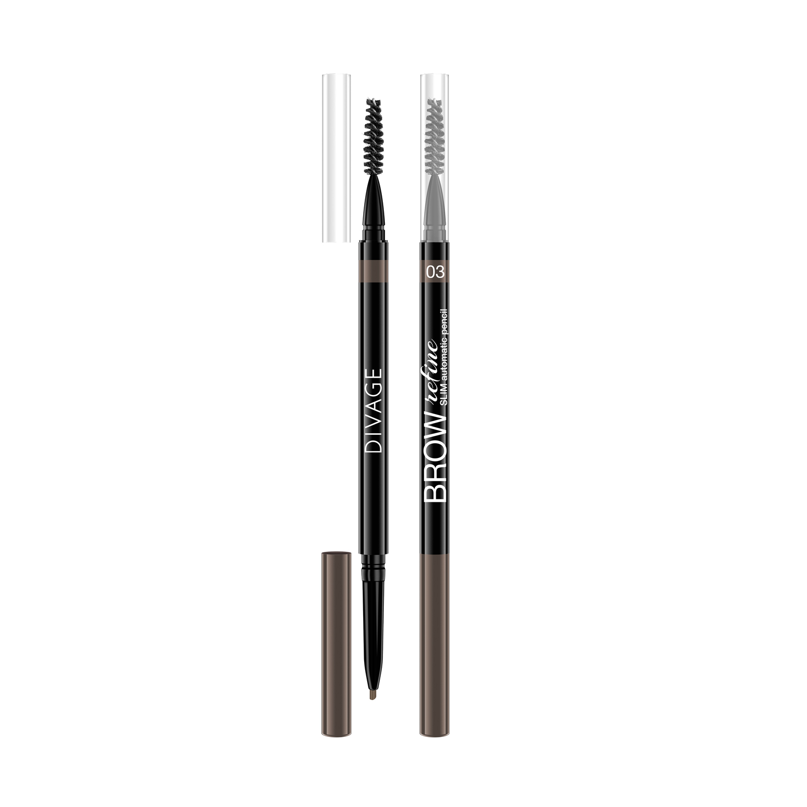 Карандаш для бровей автоматический Divage Brow Refine, оттенок: 03 ...