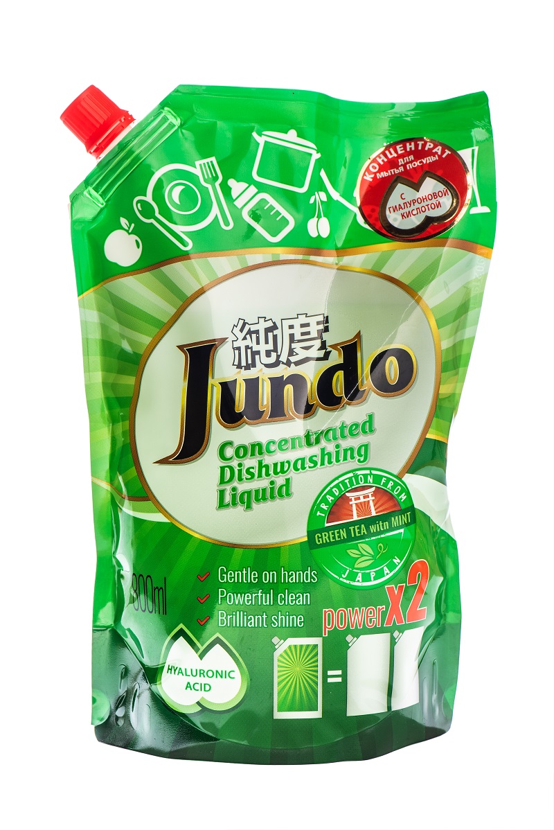 Средство для мытья посуды Jundo Green tea with mint, 800мл - купить в ...
