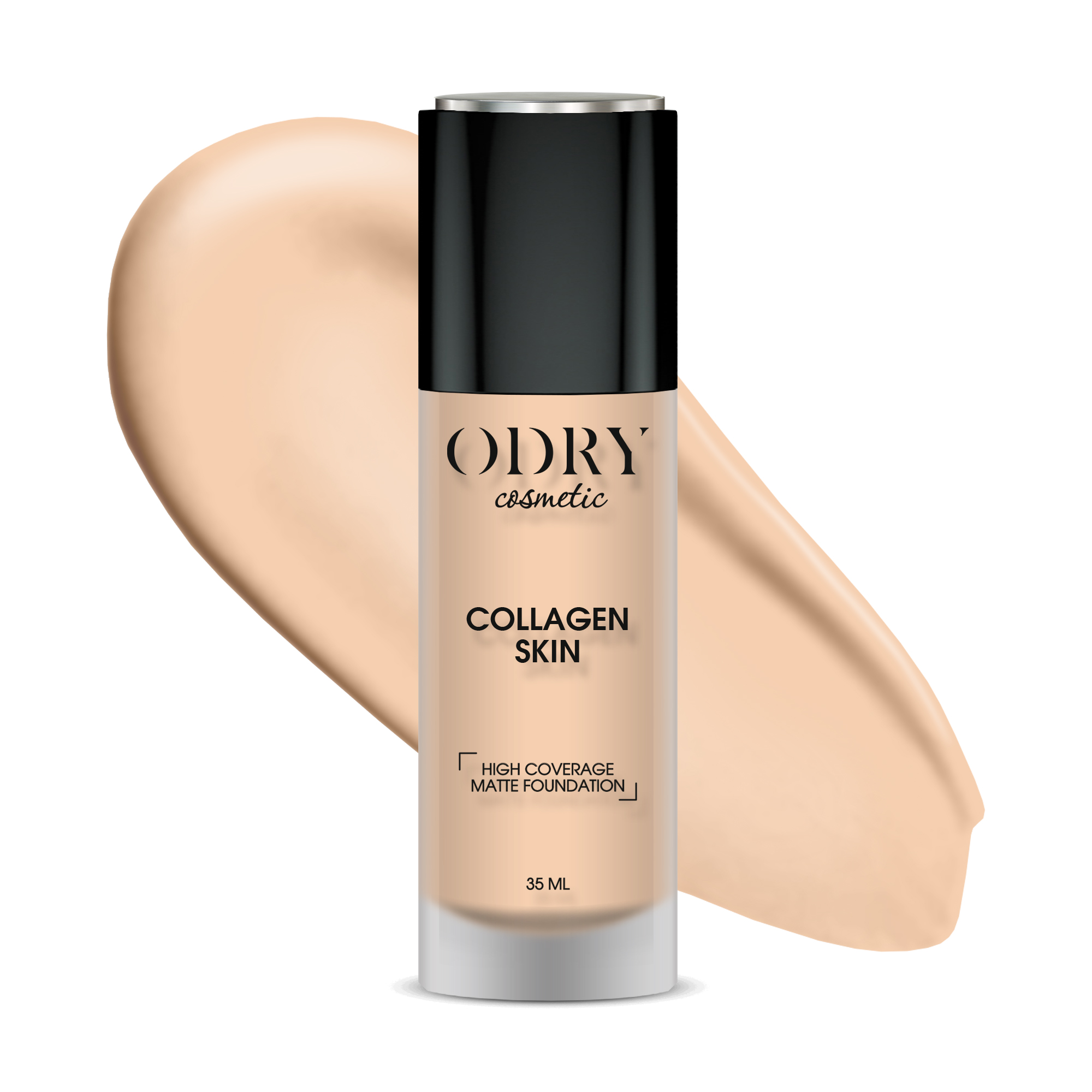Тональный крем Odry Collagen skin, маскирующий с матовым финишем ...