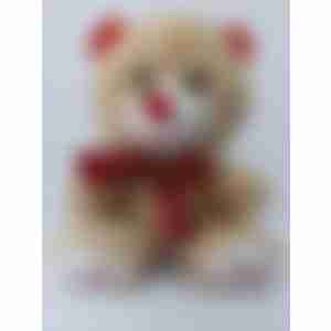 Игрушка мягкая Jile Toys Мишка Love с бантиком, 21 см, в ассортименте, 1 шт