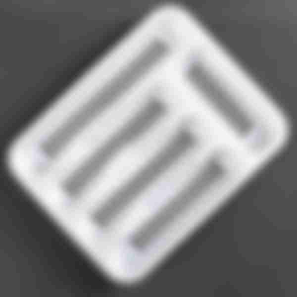 Лоток-вкладыш для столовых приборов Idea, сетчатый, цвет: белый, 26.3х5х33.2см