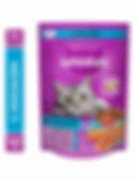 Корм сухой для кошек Whiskas, лосось, подушечки с паштетом, 350г
