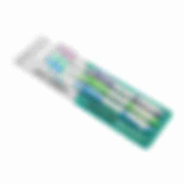 Набор зубных щеток семейный Snow Gloss Expert Dent, средняя жесткость, 3шт