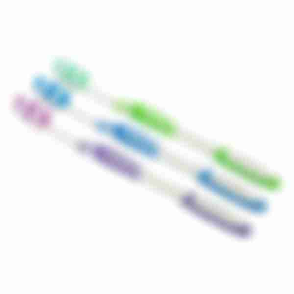 Набор зубных щеток семейный Snow Gloss Expert Dent, средняя жесткость, 3шт