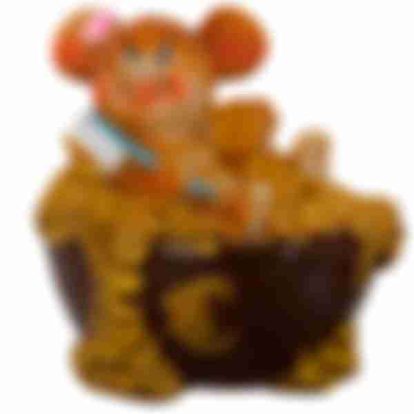 Фигурка Мышонок беж. в ванне 10*11см 869