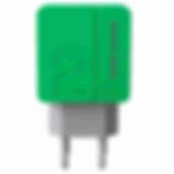 Зарядное устройство More choice NC46, 2USB, 2.4А, цвет: Green