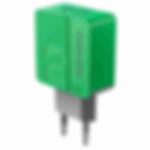 Зарядное устройство More choice NC46, 2USB, 2.4А, цвет: Green