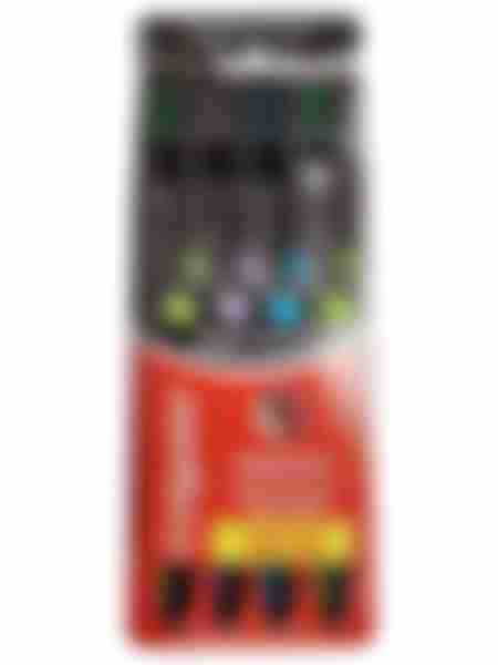 Набор зубных щёток Colgate Super Flexi Black, средняя жесткость, разноцветные, 4шт