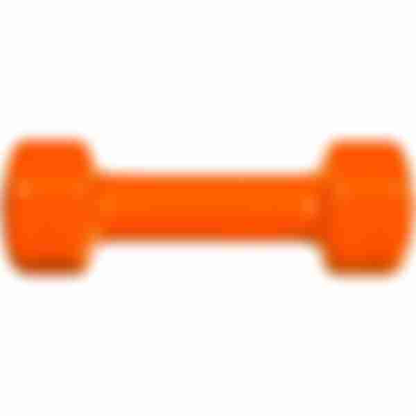 Гантель Bradex, резиновая оболочка, 17.4х5.3х6см, 1.5кг, цвет: оранжевая