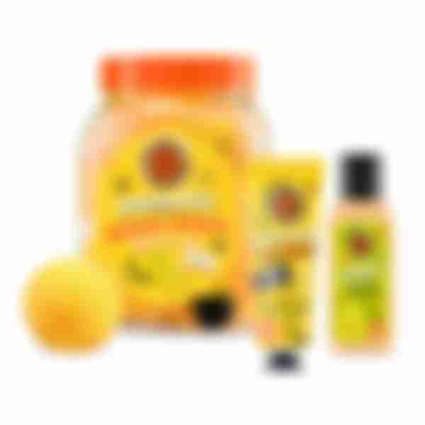 Набор подарочный Planeta Organica Mango Mania, маска для лица 30мл, гель для душа 50мл и бомбочка для ванны 130г