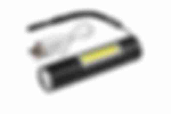 Компактный аккумуляторный фонарь 2 в 1 из алюминиевого сплава AccuPRO600 USB, COB 5 Вт+LED 5 Вт, REV