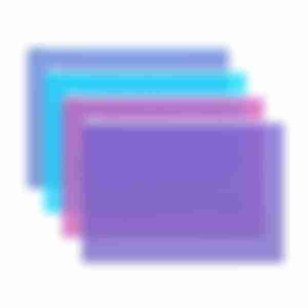 Zip-пакет пластиковый ErichKrause Fizzy Vivid, A4, ассорти