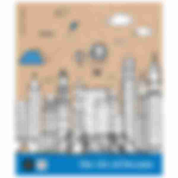 Тетрадь общая ArtSpace Путешествия. City of dreams, 48 листовА5, клетка, в ассортименте