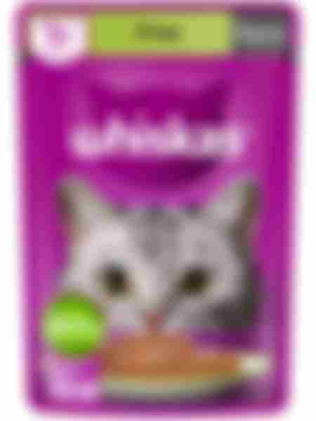 Корм влажный для кошек Whiskas, с уткой, паштет, 75г