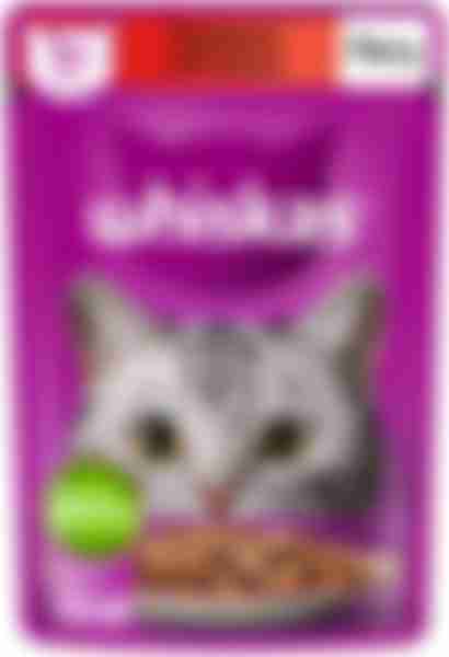 Whiskas влажный корм для кошек Говядина/Ягненок рагу 75г