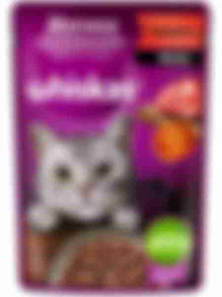 Корм влажный для кошек Whiskas Meaty, с говядиной, 75г