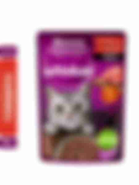 Корм влажный для кошек Whiskas Meaty, с говядиной, 75г