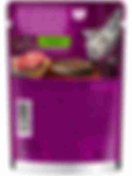 Корм влажный для кошек Whiskas Meaty, с говядиной, 75г