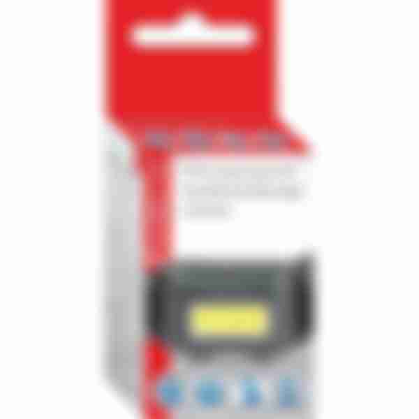 Фонарь налобный Ultraflash LED5356, COB LED, работа от 3 батареек AAA, цвет: черный